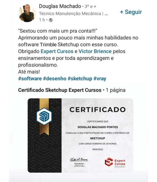 Certificado Douglas SketchUp