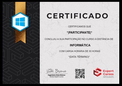 Expert Cursos Certificado Informática