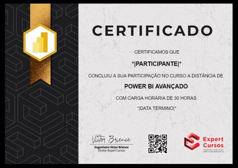 Expert Cursos Certificado Power BI