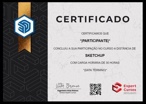 Expert Cursos Certificado Sketchup
